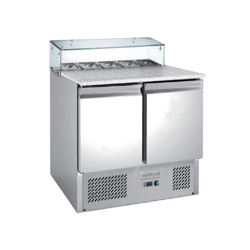 Саладета GoodFood GF-PS900GT, 240 л, пряме скло, гранітна стільниця