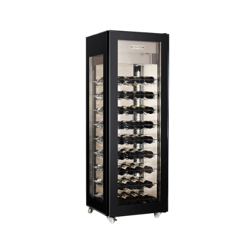 Холодильна вітрина для вина GoodFood RT400L2, 400 л, чорна