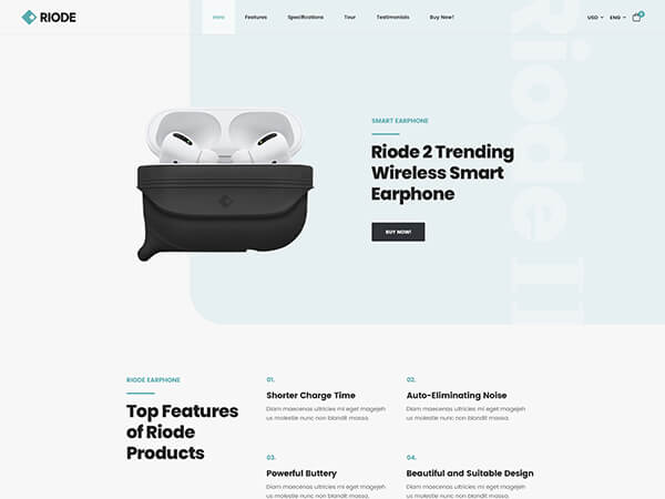 Riode html5 template medical