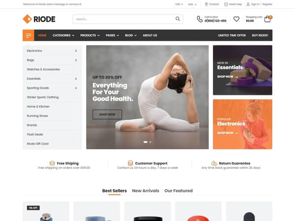 Riode html5 template demo-11