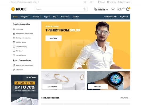 Riode html5 template demo-3