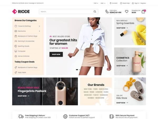 Riode html5 template demo-5