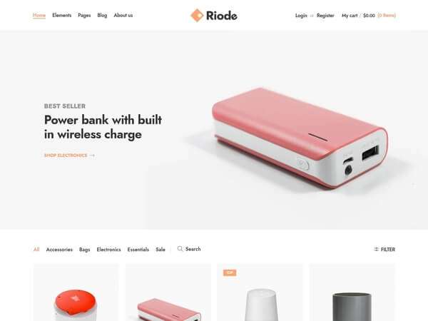 Riode html5 template demo-6