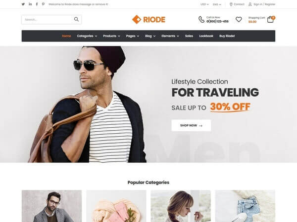 Riode html5 template demo-9