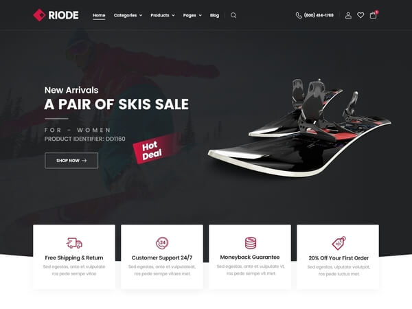 Riode html5 template medical